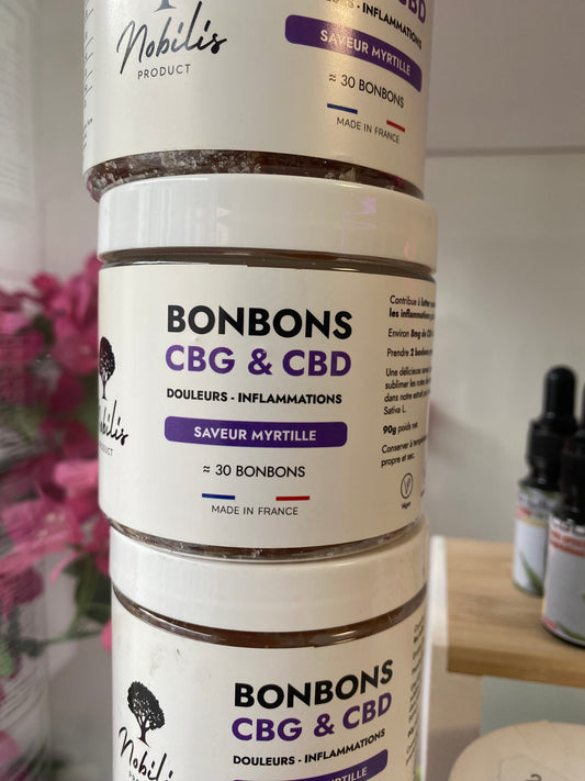 Bonbon cbg cbd douleurs inflammations